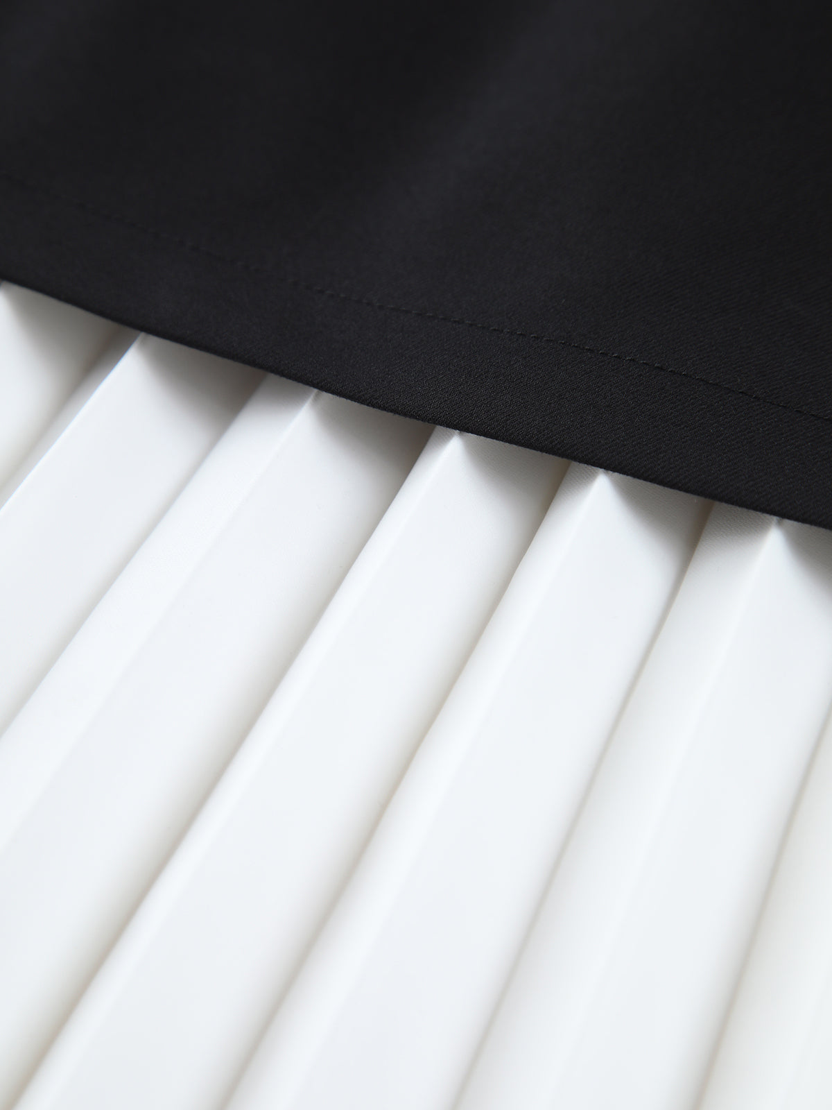 Jupe longue plissée bicolore