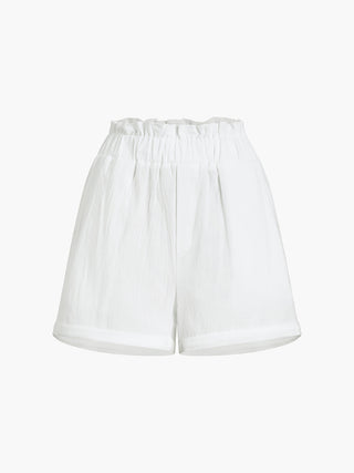 Solid Cotton Ruffle Short Sets