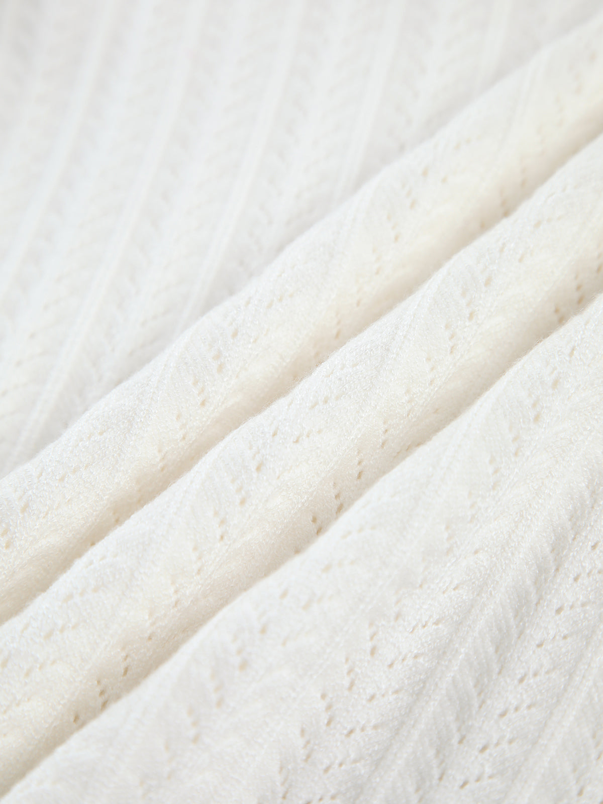 Haut en tricot à encolure carrée à bordure de laitue