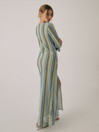 Crochet Vacation Split Long Dress