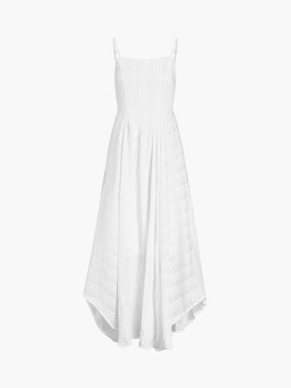 Robe cami longue en coton romantique