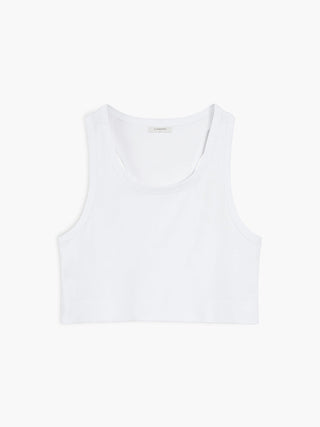 Cotton Blends Cropped Tank Top