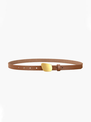 Ceinture en cuir avec boucle en métal