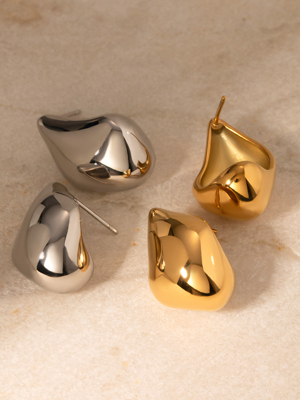 Irregularly Shaped Earrings