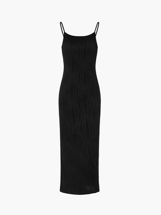 Solid Backless Tank Long Dress