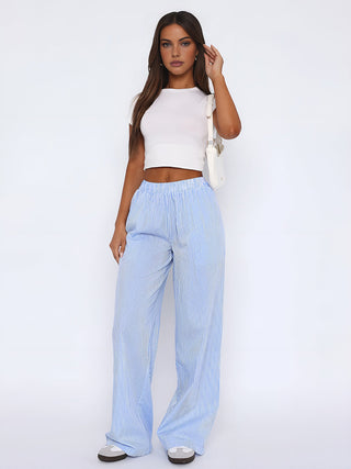 Stylisme Pantalon Long à Rayures