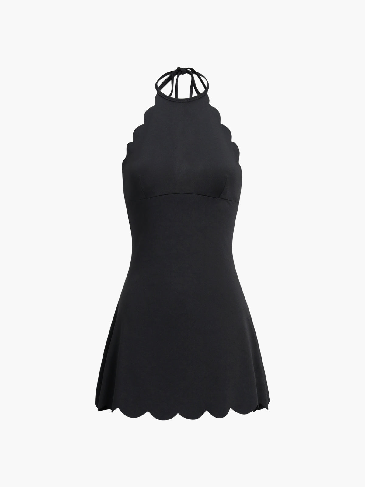 Robe à ourlet festonné probable