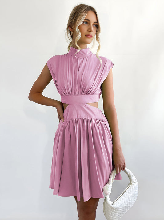 Cutout Sleeveless Short Dress