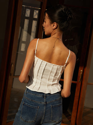 Solid Piping Cami Top