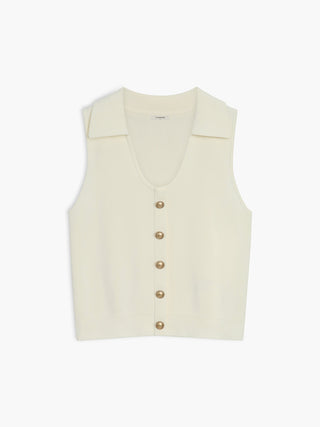 Beloved Metal Button Sweater Vest