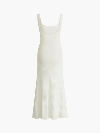 Creamy Knit Cami Long Dress