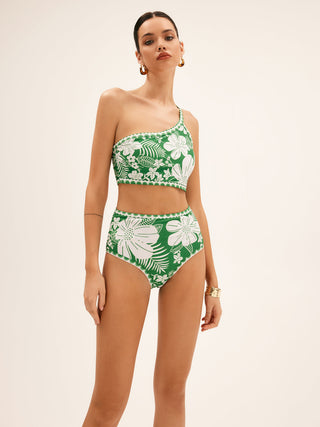 semble bikini floral à une épaule