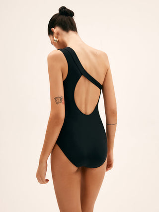 Maillot de bain une pièce avec découpe asymétrique