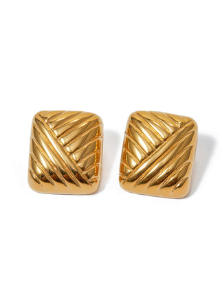 Square Textured Earings