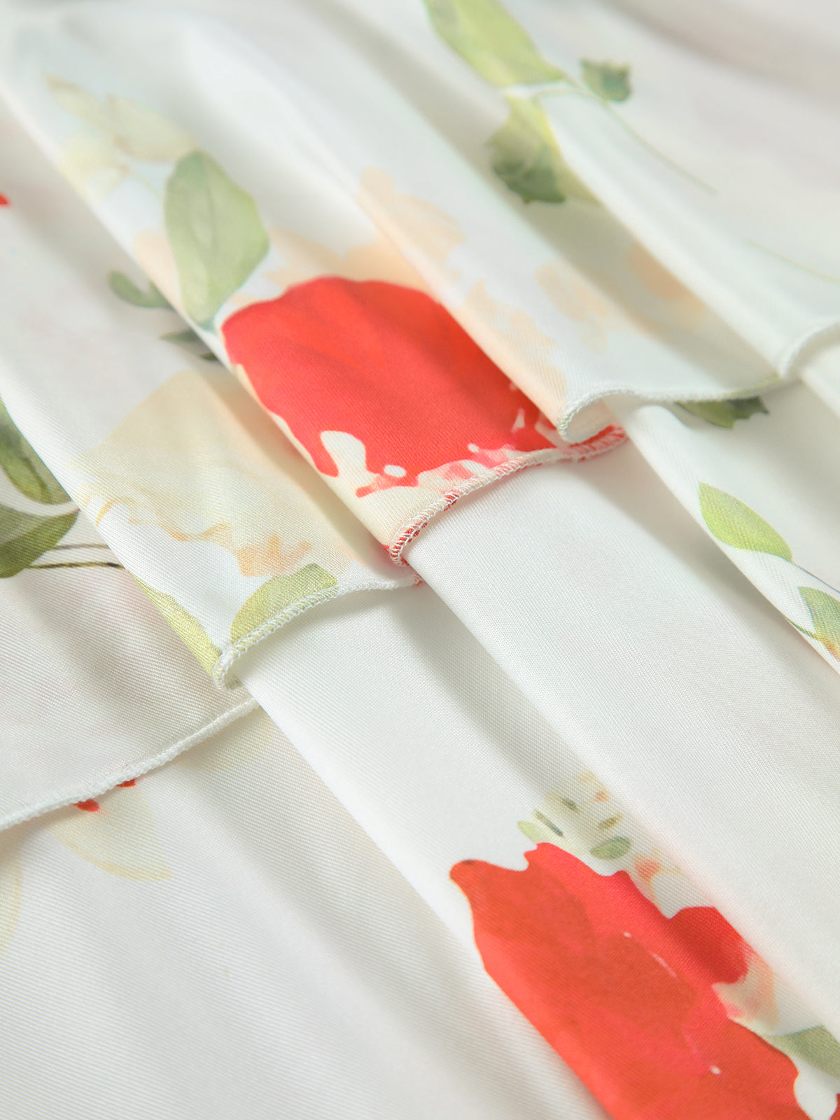 Robe midi plissée à imprimé floral