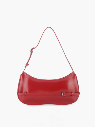 Sac à bandoulière en cuir rouge