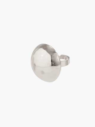 Bague demi-sphère géométrique