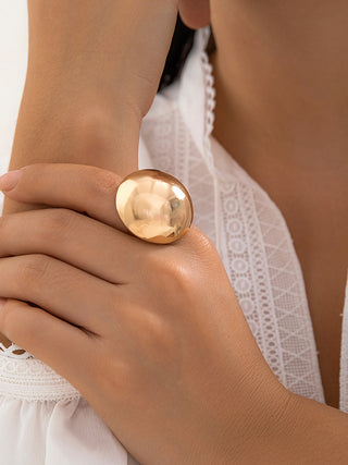 Geometric Half Ball Ring