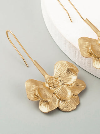 Boucles d'oreilles en fleur épanouie