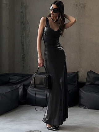 Robe longue sexy et ajustée