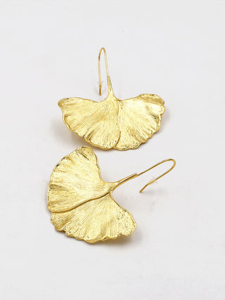 Boucles d'oreilles Feuille de Ginkgo