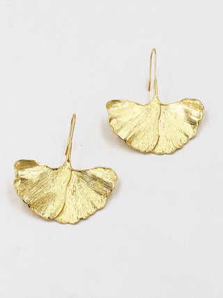 Boucles d'oreilles Feuille de Ginkgo