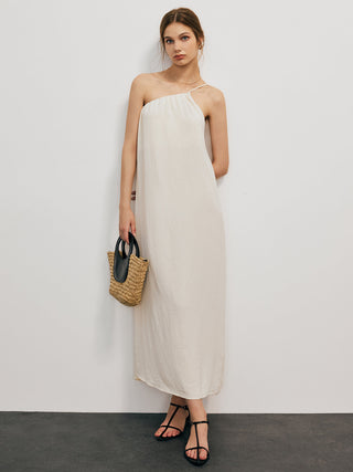 Asymmetrical Off-Shoulder Long Dress