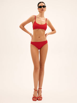 semble de bikini à lacets Cherry Bomb Solid