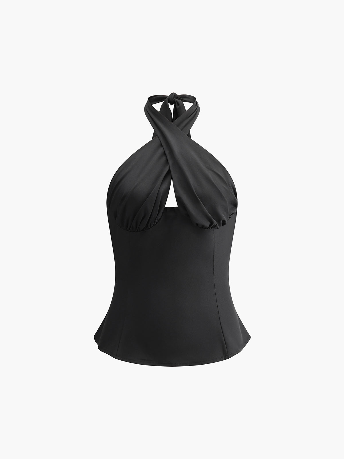 Débardeur croisé à col halter