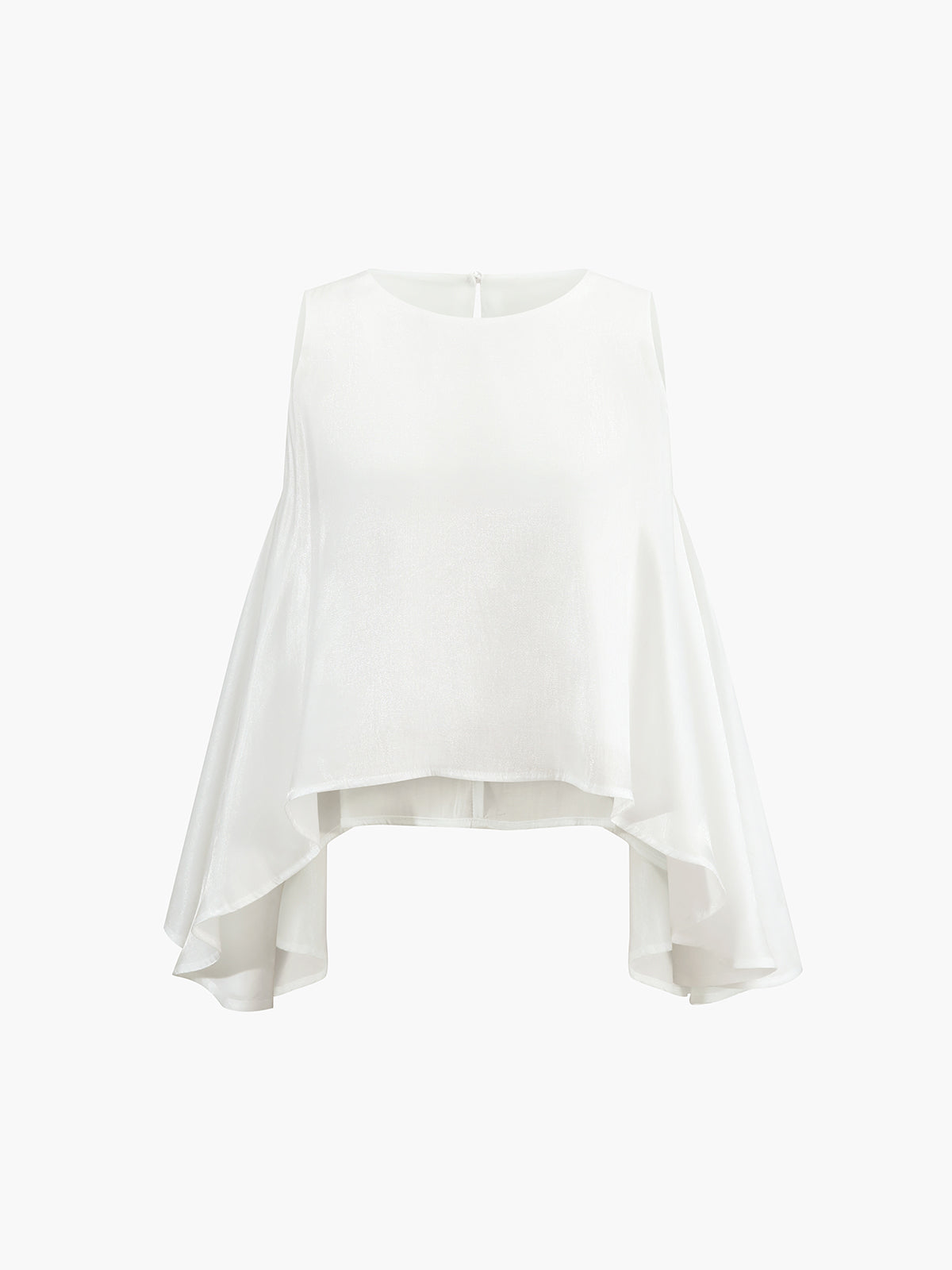 Haut sans manches oversize à ourlet haut-bas