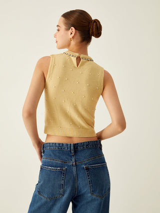 Jewel & Pearl Knit Top