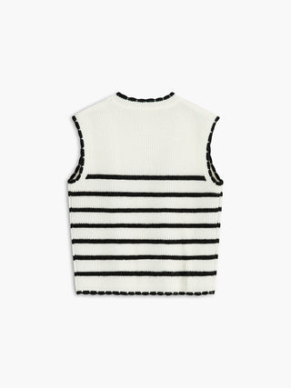 Contrast Striped Knitted Top