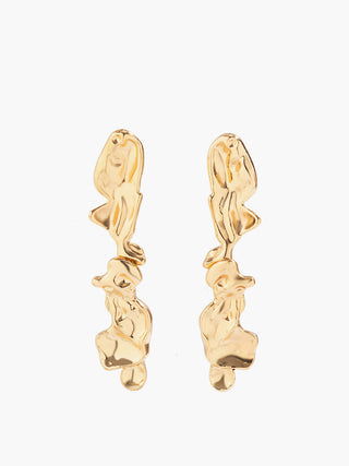 Boucles d'oreilles en forme de lave