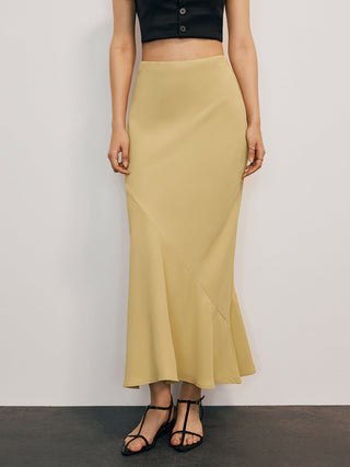 Leisure Solid Maxi Skirt