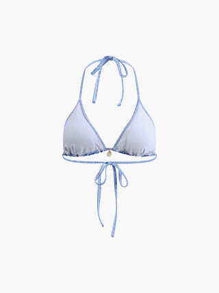 semble bikini noué à l'encolure imprimé