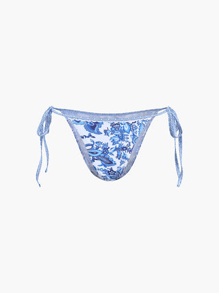 semble bikini noué à l'encolure imprimé