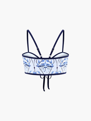 semble bikini noué à imprimé floral