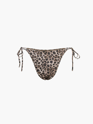 Leopard Print Tie Side Bikini Set