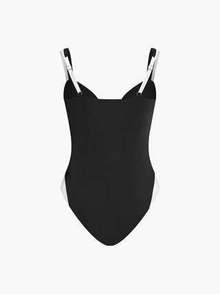 Contrast One-Piece Swimsuit