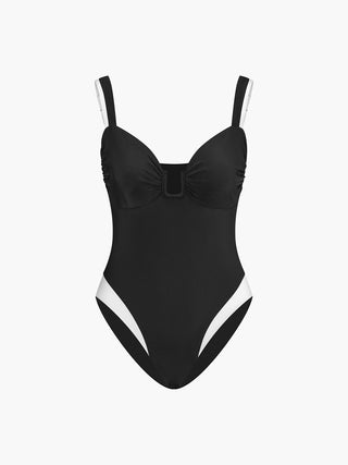 Contrast One-Piece Swimsuit