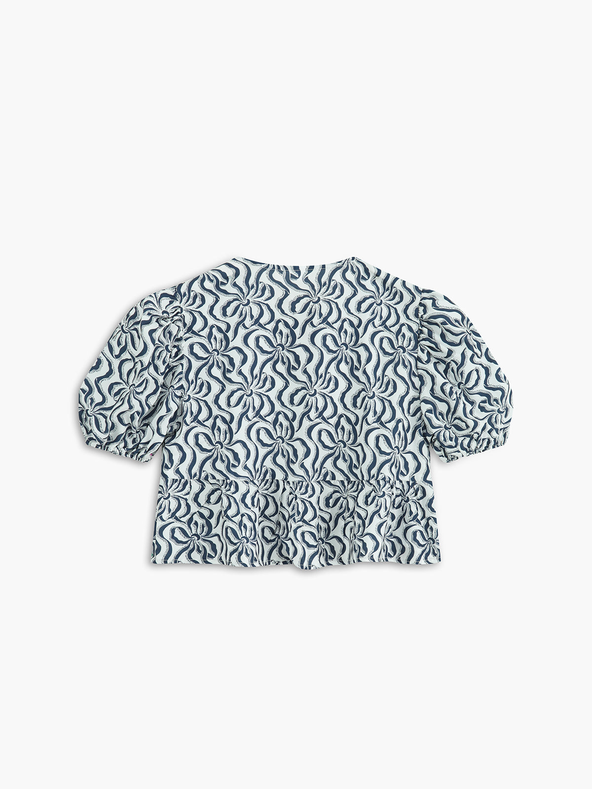 Haut court à nœud imprimé