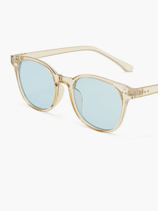 Lunettes de soleil mode bleu clair