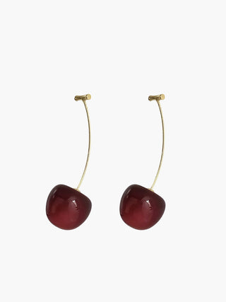 Nouvelles boucles d'oreilles pendantes à cerises à la mode