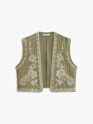 Veste en jacquard de coton