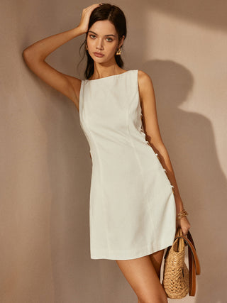 O-Ring Cutout Sleeveless Dress