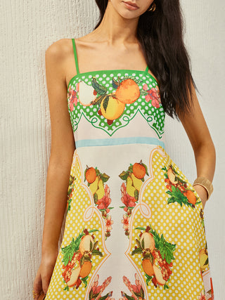 All Over Print Pockets Dress