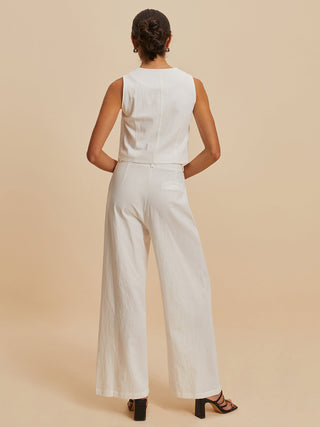 Cotton Sleeveless Pants Set