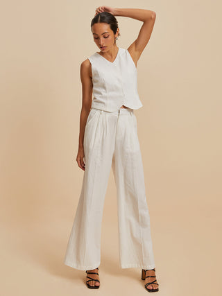 Cotton Sleeveless Pants Set