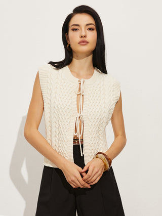 Knotted Shift Sweater Vest