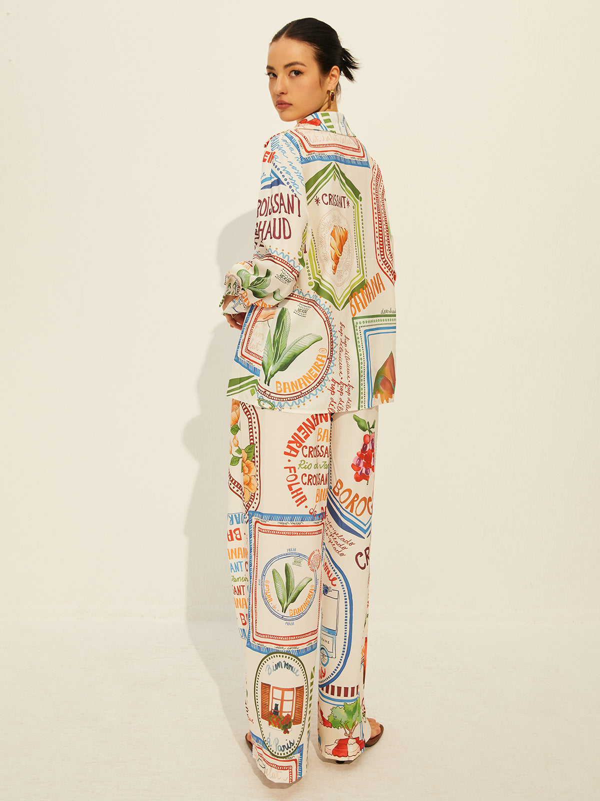 semble pantalon à manches longues imprimé